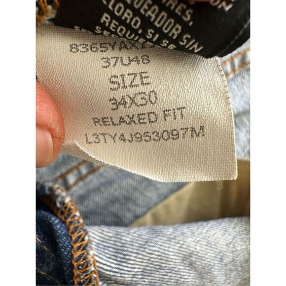 Ralph Lauren Relaxed Fit Mens Blue Jeans, size 34 - Picture 11 of 11